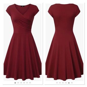 Wine / Maroon dress